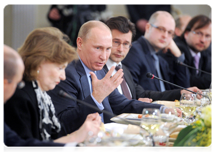 Председатель Правительства Российской Федерации В.В.Путин встретился с политологами