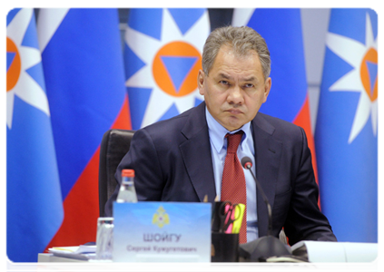 Minister of Civil Defence, Emergencies and Disaster Relief Sergei Shoigu