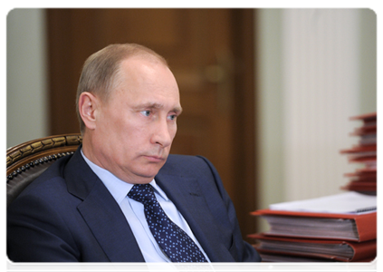 Председатель Правительства Российской Федерации В.В.Путин провёл рабочую встречу с главой Республики Карелии А.В.Нелидовым