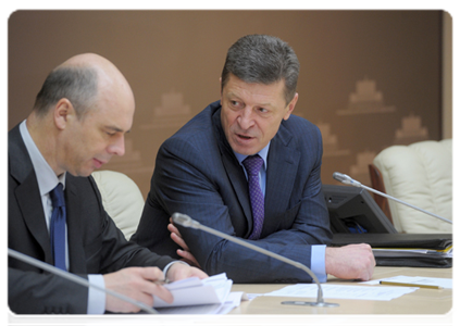 Finance Minister Anton Siluanov and Deputy Prime Minister Dmitry Kozak