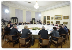 Председатель Правительства Российской Федерации В.В.Путин встретился с представителями музейного сообщества