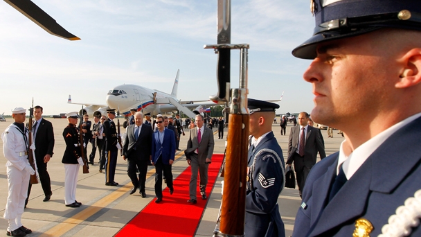 Председатель Правительства Российской Федерации Д.А.Медведев прибыл в США на встречу глав государств и правительств «Группы восьми»