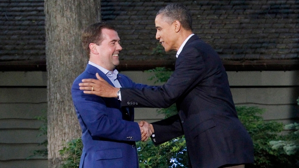 Prime Minister Dmitry Medvedev and US President Barak Obama