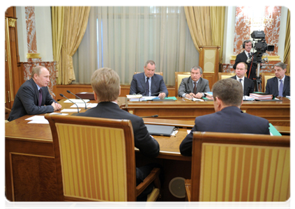 Председатель Правительства Российской Федерации В.В.Путин провёл заседание Правительства Российской Федерации