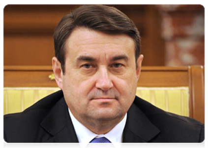 Министр транспорта Российской Федерации И.Е.Левитин на заседании Правительства Российской Федерации