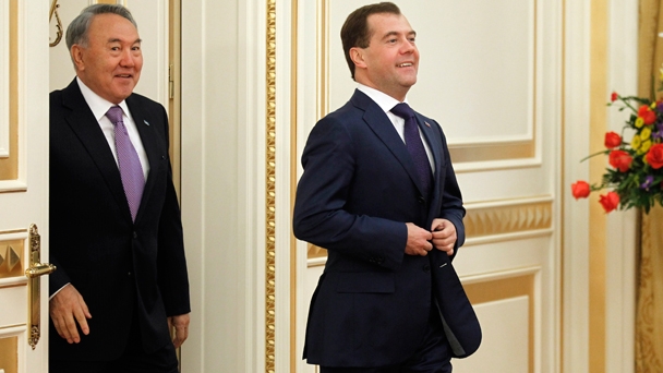 Председатель Правительства Российской Федерации Д.А.Медведев встретился с Президентом Республики Казахстан Н.А.Назарбаевым