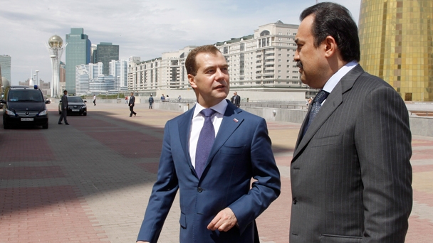 Председатель Правительства Российской Федерации Д.А.Медведев встретился с Премьер-министром Казахстана К.К.Масимовым
