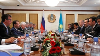 Председатель Правительства Российской Федерации Д.А.Медведев и Премьер-министр Казахстана К.К.Масимов провели российско-казахстанские межправительственные переговоры