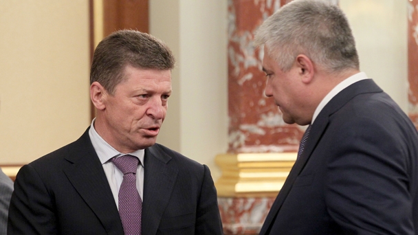 Deputy Prime Minister Dmitry Kozak and Minister of the Interior Vladimir Kolokoltsev