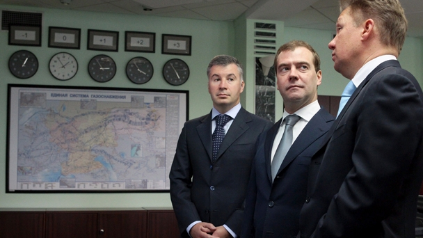 Председатель Правительства Российской Федерации Д.А.Медведев посетил компанию «Газпром межрегионгаз» и ознакомился с работой её оперативно-диспетчерской службы