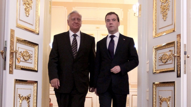 Председатель Правительства Российской Федерации Д.А.Медведев встретился с Премьер-министром Белоруссии М.В.Мясниковичем