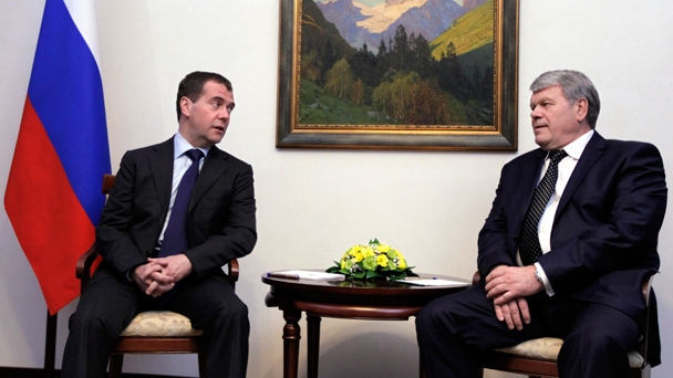 Председатель Правительства Российской Федерации Д.А.Медведев провёл рабочую встречу с губернатором Ставропольского края В.Г.Зеренковым