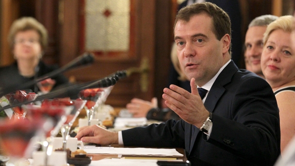 Председатель Правительства Российской Федерации Д.А.Медведев провёл встречу с победителями II Всероссийского конкурса на звание «Лучший работник социального учреждения России»
