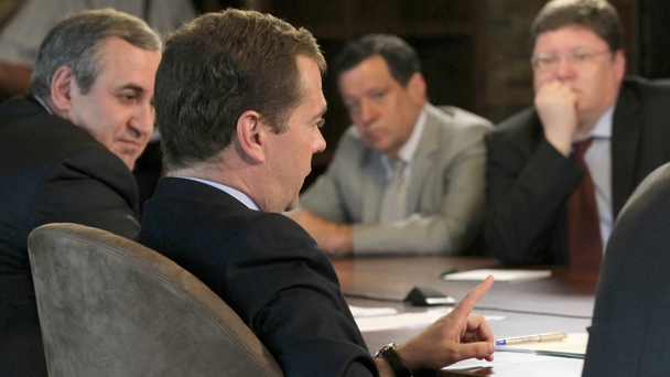 Председатель Правительства Российской Федерации Д.А.Медведев провёл встречу с руководством фракции «Единая Россия» в Государственной Думе Российской Федерации