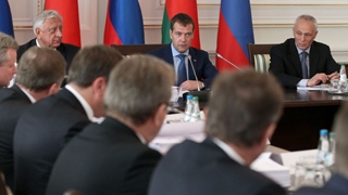 Председатель Правительства Российской Федерации Д.А.Медведев провёл заседание Совета министров Союзного государства