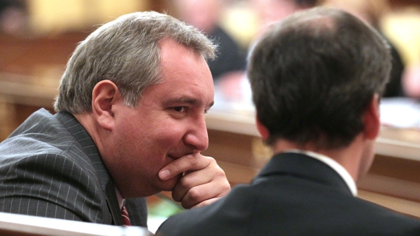Deputy Prime Minister Dmitry Rogozin before a meeting of the Government of the Russian Federation
