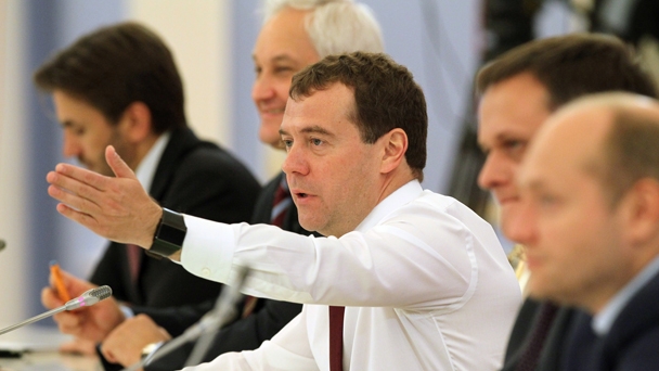 Dmitry Medvedev meets with heads of Business Initiative working groups