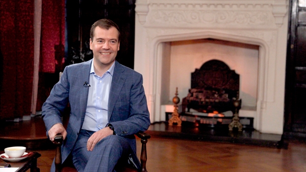 Prime Minister Dmitry Medvedev gave an interview to The Times