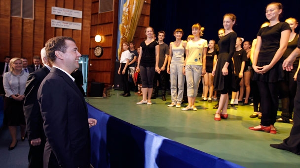 Председатель Правительства Российской Федерации Д.А.Медведев посетил Всероссийский детский центр «Океан» в пригороде Владивостока