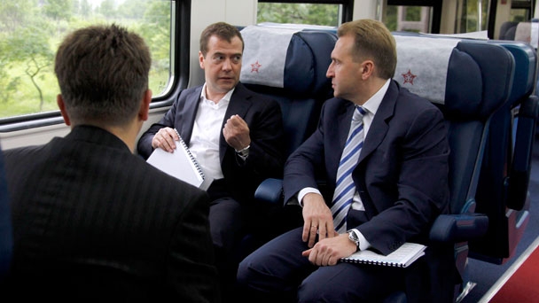 Prime Minister Dmitry Medvedev and First Deputy Prime Minister Igor Shuvalov