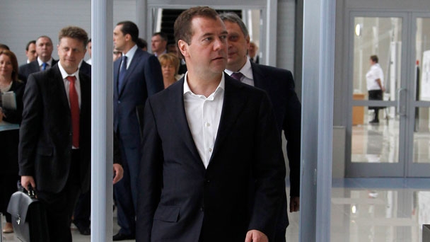 В аэропорт Владивостока Председатель Правительства Российской Федерации Д.А.Медведев направился на аэроэкспрессе