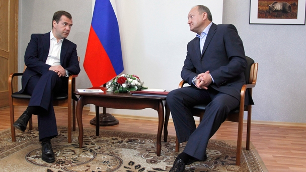 Председатель Правительства Российской Федерации Д.А.Медведев провёл встречу с губернатором Камчатского края В.И.Илюхиным