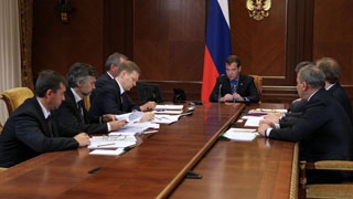 Председатель Правительства Российской Федерации Д.А.Медведев провёл совещание о проблемных вопросах организации космической деятельности