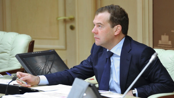Prime Minister Dmitry Medvedev holds teleconference on how well prepared the education system is for the 2012-2013 school year