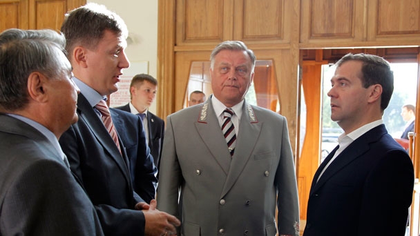On Railway Worker’s Day Prime Minister Dmitry Medvedev visited Omsk State University of Railway Transport