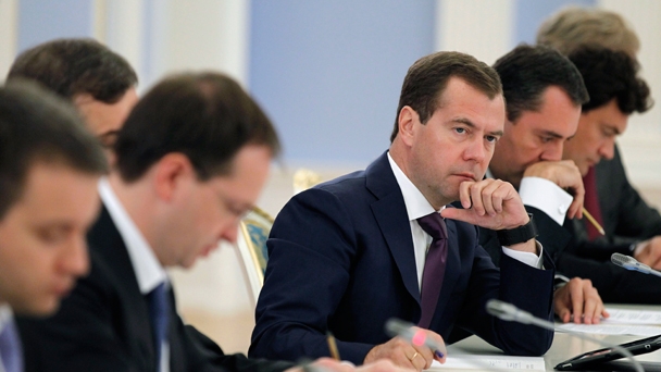 Дмитрий Медведев на заседании правительственного совета по развитию отечественной кинематографии