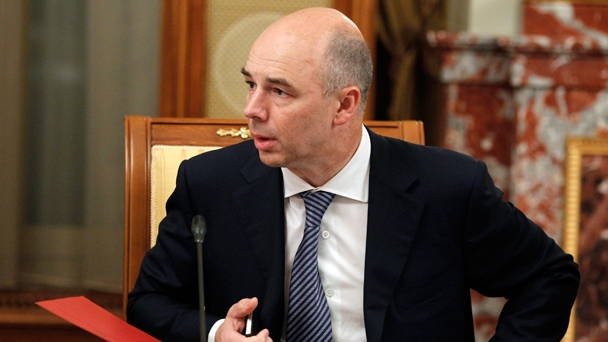 Finance Minister Anton Siluanov at a government meeting