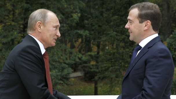 Президент Владимир Путин и Председатель Правительства Дмитрий Медведев