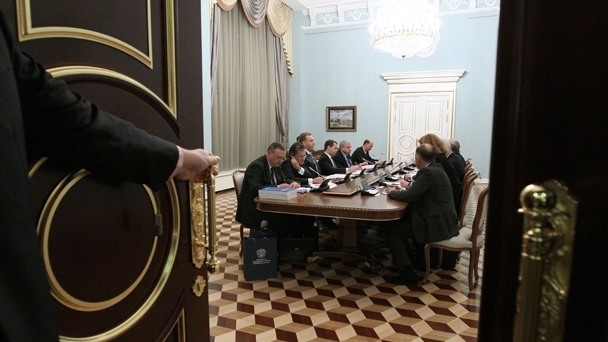 Meeting between Prime Minister Dmitry Medvedev and OECD Secretary General Angel Gurría