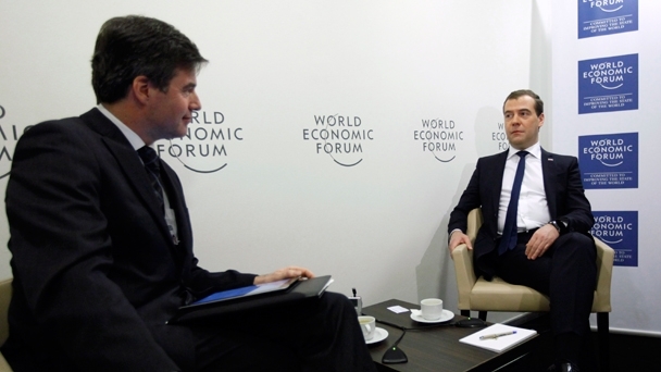 Neue Zurcher Zeitung interviews Prime Minister Dmitry Medvedev