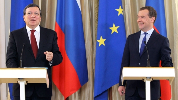 Совместная пресс-конференция Дмитрия Медведева и Жозе Мануэла Баррозу