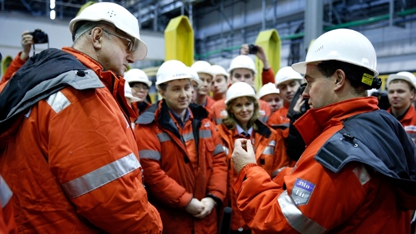 Visit to the rail-and-beam shop of the West Siberian Metallurgical Plant