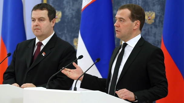 Joint press conference by Dmitry Medvedev and Ivica Dacic