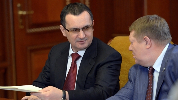 Minister of Agriculture Nikolai Fyodorov and head of the State Duma Committee for Agriculture Nikolai Pankov