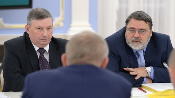 Director of the Federal Service for Technical and Export Control Vladimir Selin and Head of the Federal Anti-Monopoly Service Igor Artemyev