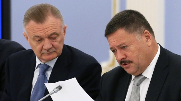 Governor of the Ryazan Region Oleg Kovalyov and Chairman of the State Duma Committee for Health Sergei Kalashnikov