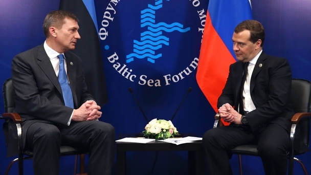 Meeting with Estonian Prime Minister Andrus Ansip